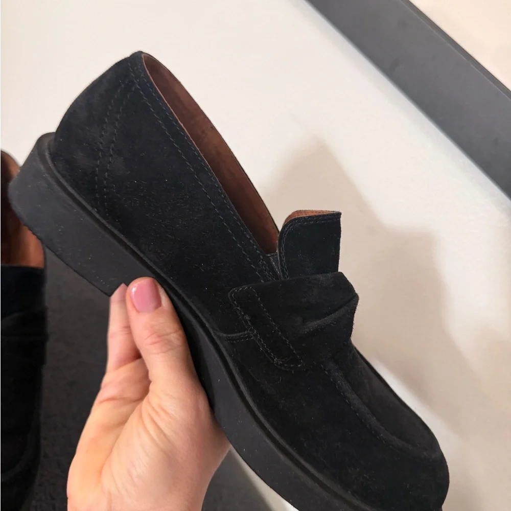 Paul Green Dark Suede Loafers - Picture 8 of 13